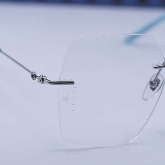 🕶️ New Gucci GG0683O 002 Eyeglasses - Silver Frame - Picture 4 of 10